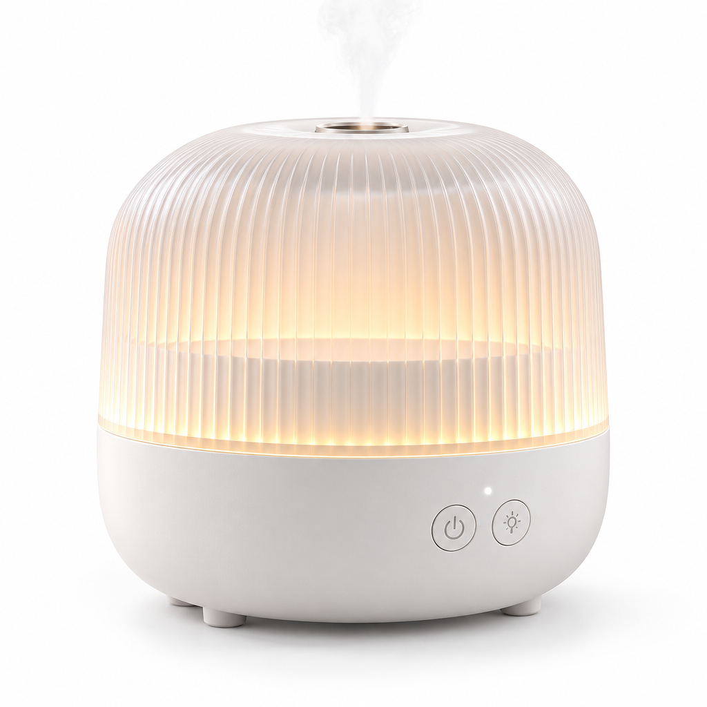 Qtdravce™ MistArc Smart Aroma Diffuser – Ultrasonic Essential Oil Diffuser with Timer, Ambient LED & Auto Shut-Off