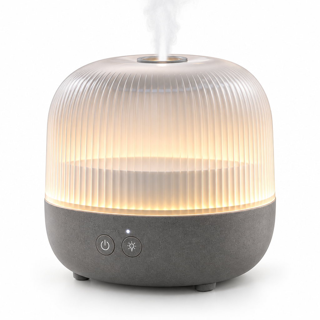Qtdravce™ MistArc Smart Aroma Diffuser – Ultrasonic Essential Oil Diffuser with Timer, Ambient LED & Auto Shut-Off