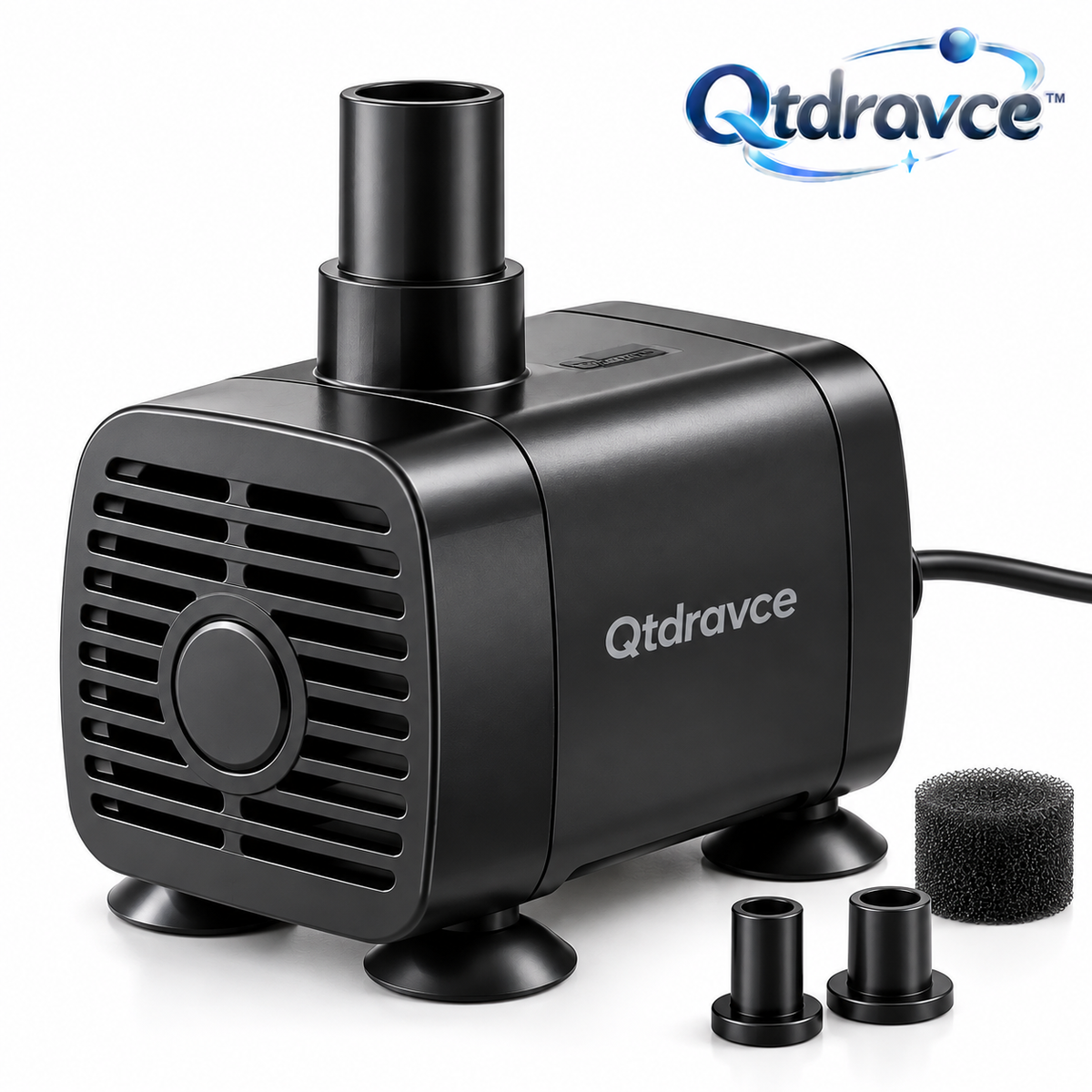 Qtdravce™ AquaWhisper Quiet Pet Water Fountain Pump – Low-Noise USB Replacement Circulation Pump for Compatible Fountains